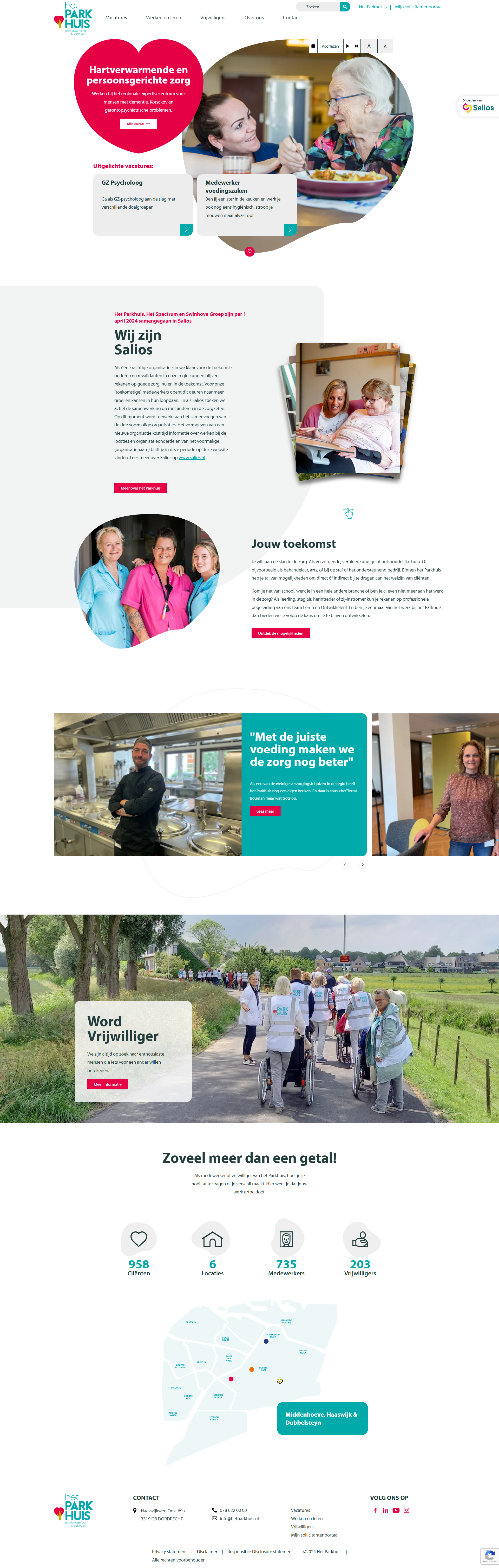 Het parkhuis Website