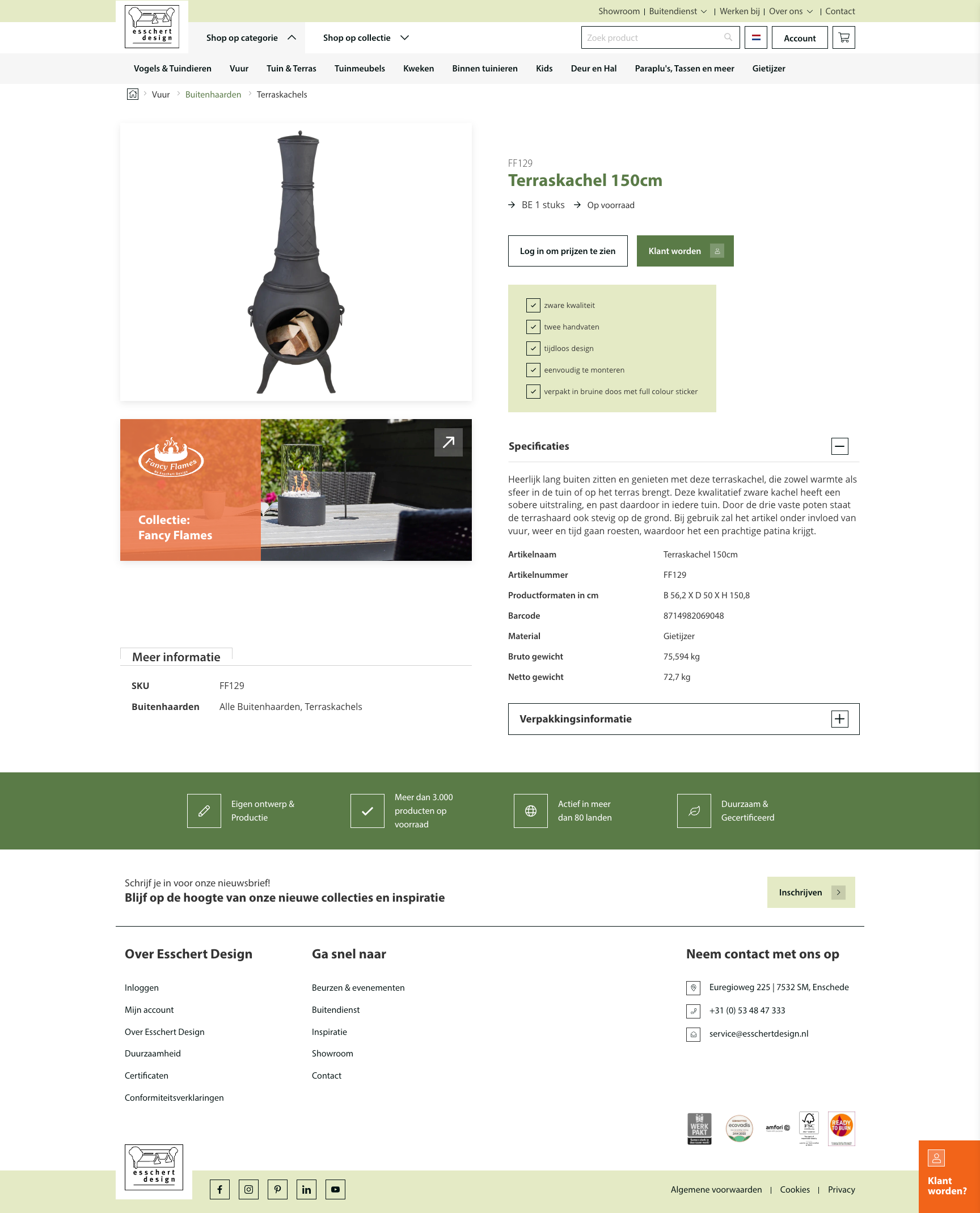 Esschert - productpagina