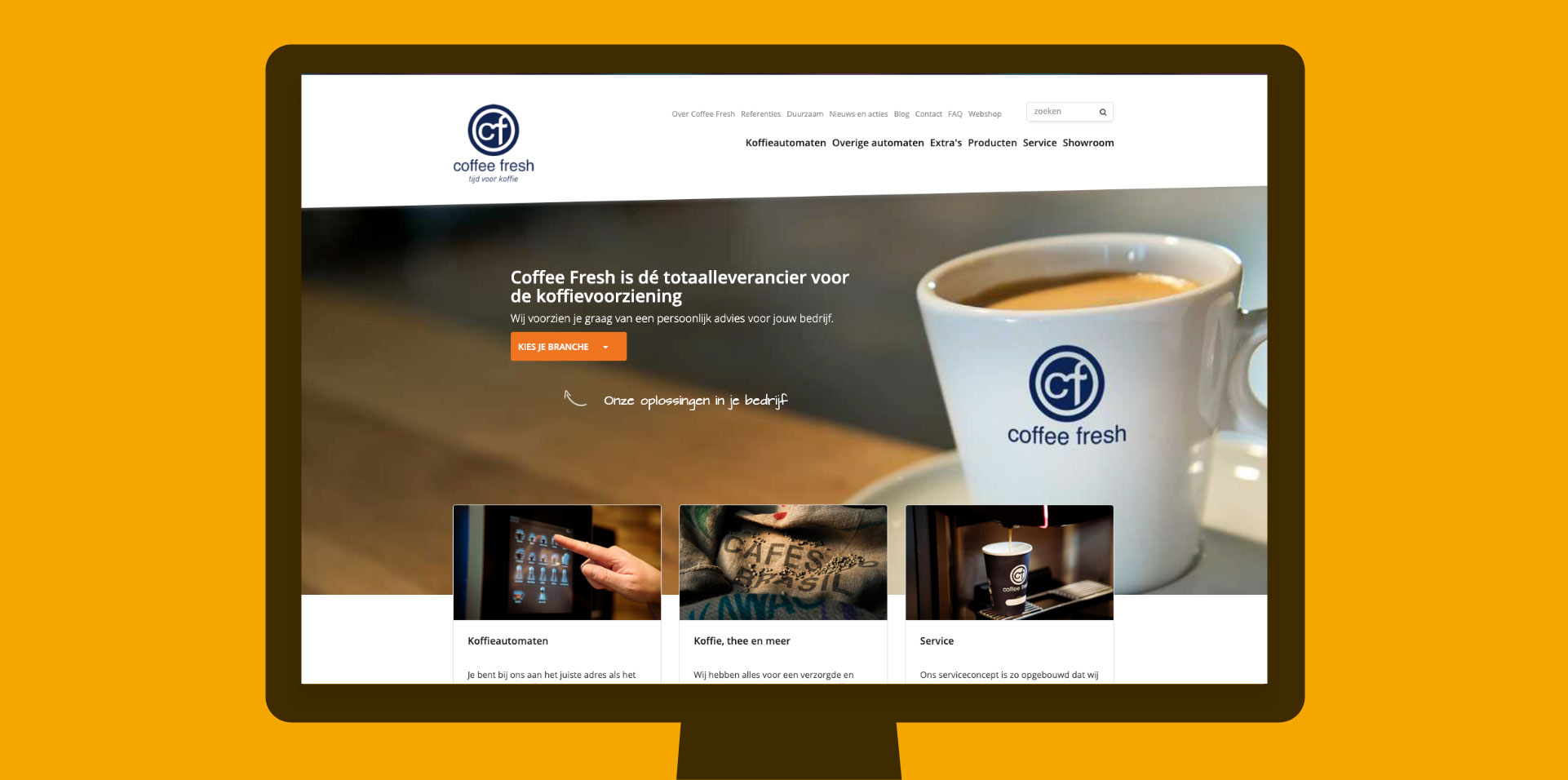 Coffee Fresh website screenshot