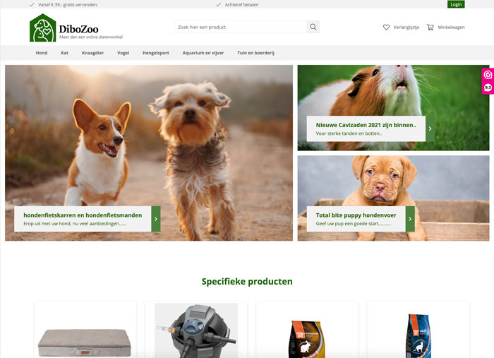 DibozooCCV shop webshop case DibozooCCV shop webshop case