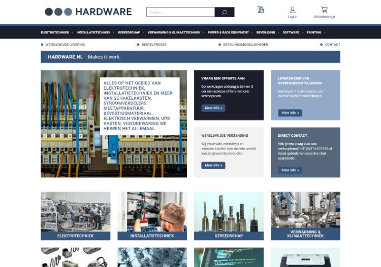 HardwareMagento webshop case