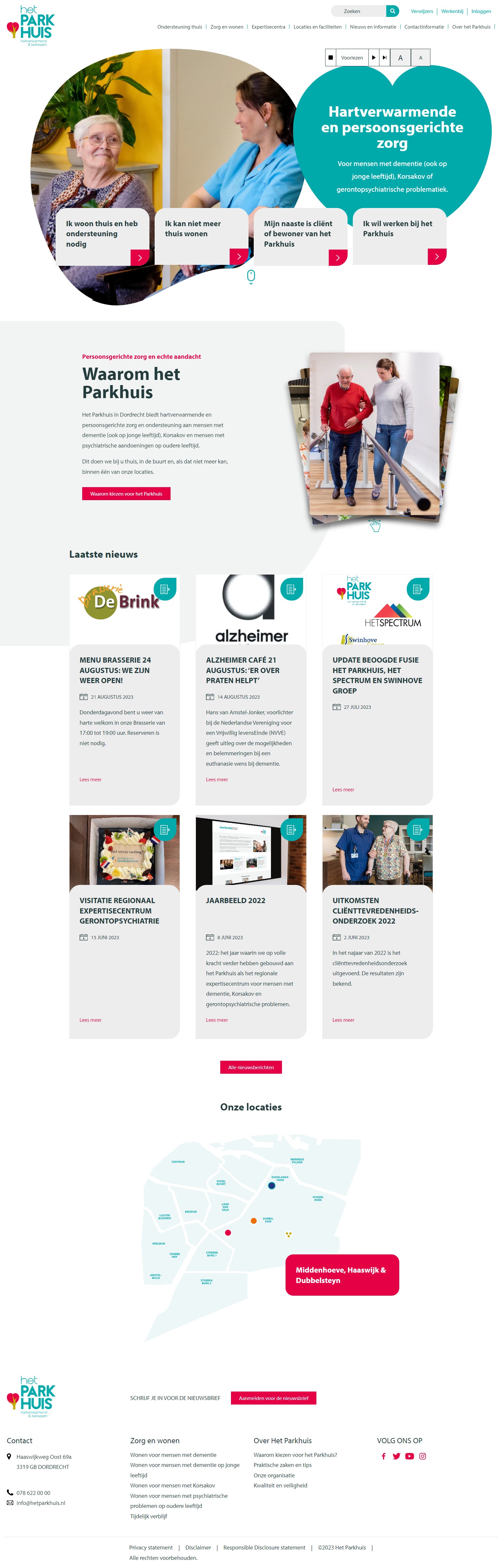 Het ParkhuisWordpress website case