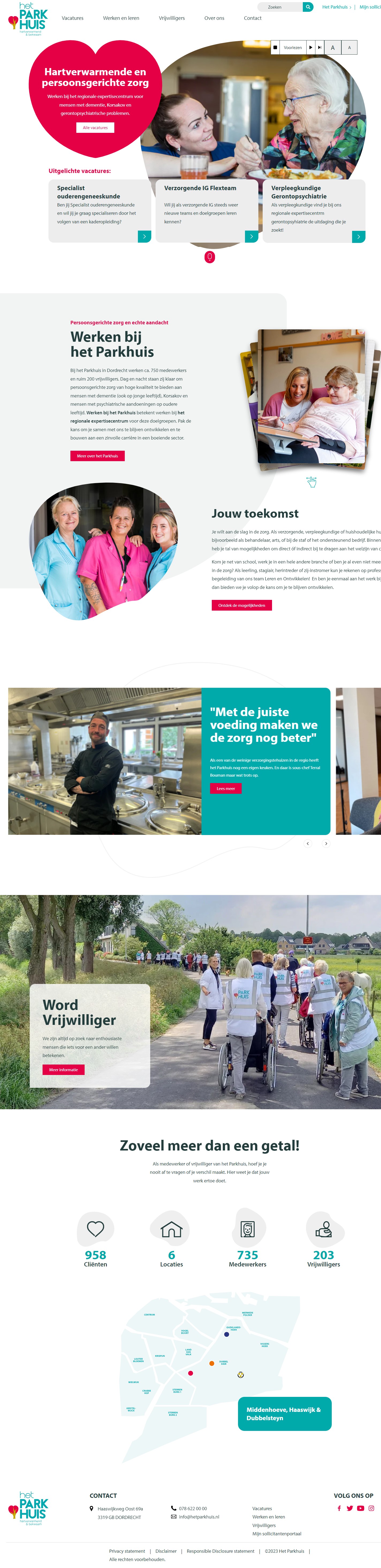 Het parkhuisAFAS OutSite Werkenbij website case