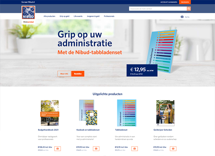 NibudMagento webshop case