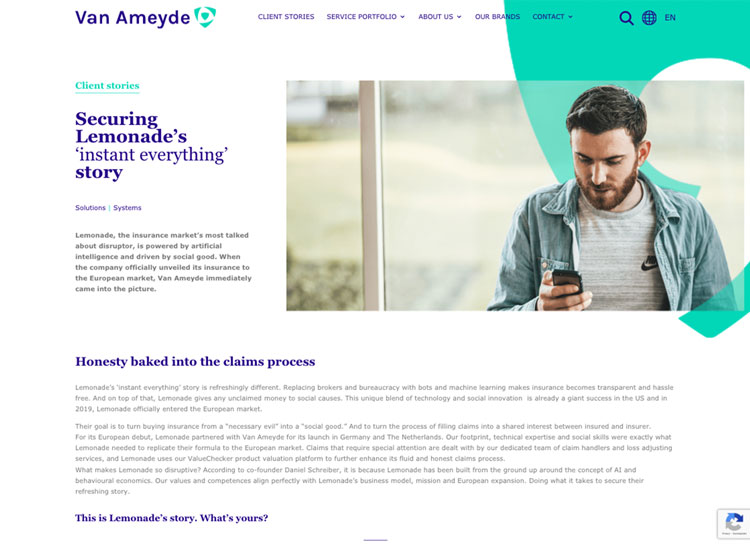 Van AmeydeWordPress website case Van AmeydeWordPress website case