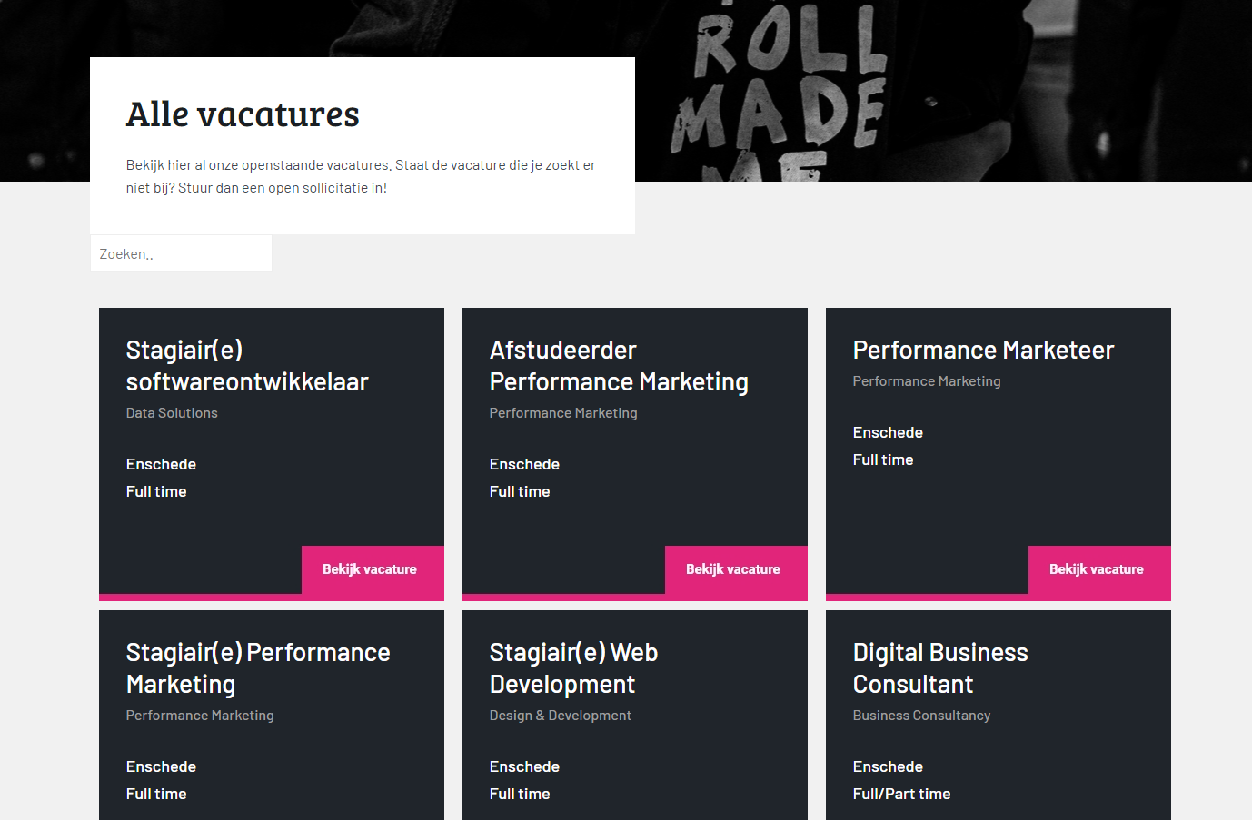Gladior vacaturesAFAS OutSite vacatures case