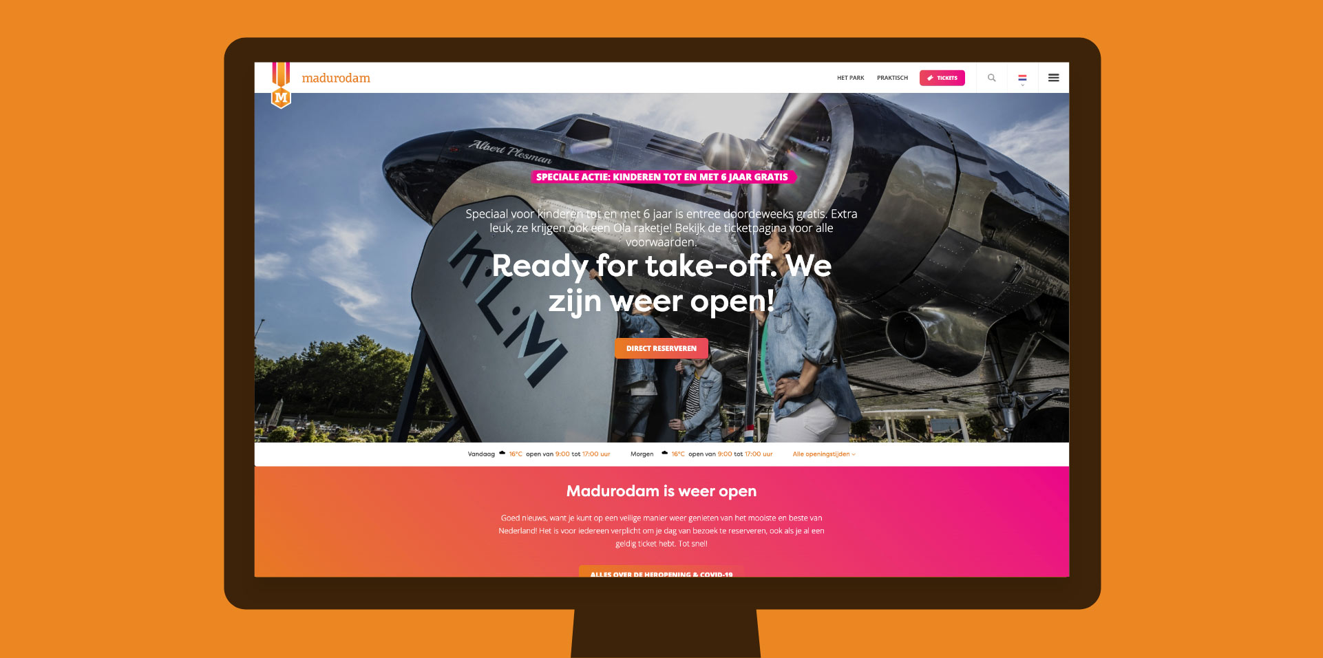 Madurodam website screenshot