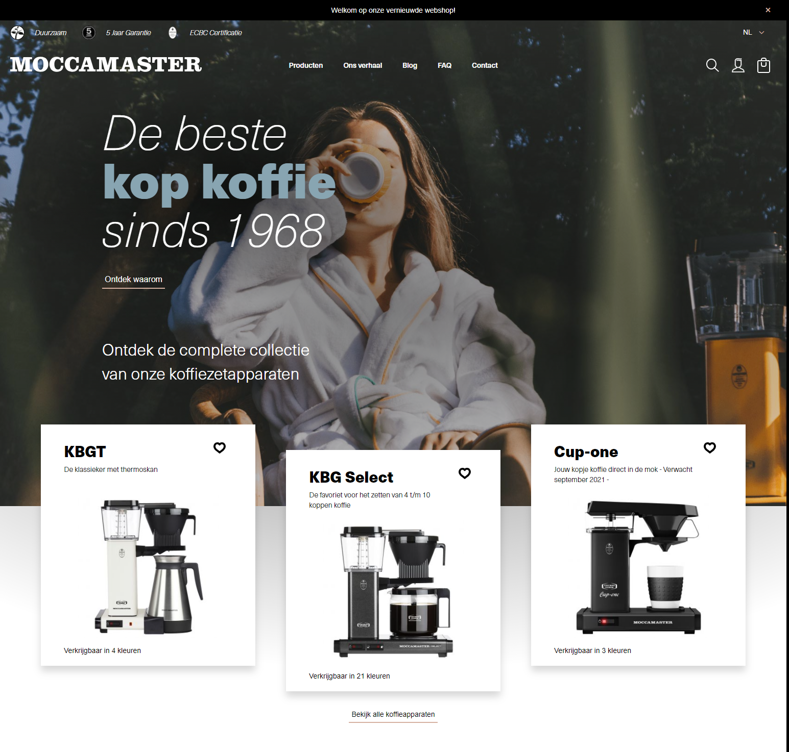 MoccamasterMagento Webshop case