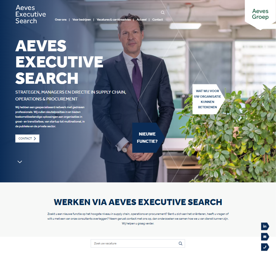 Aeves Executive SearchCorporate Site case