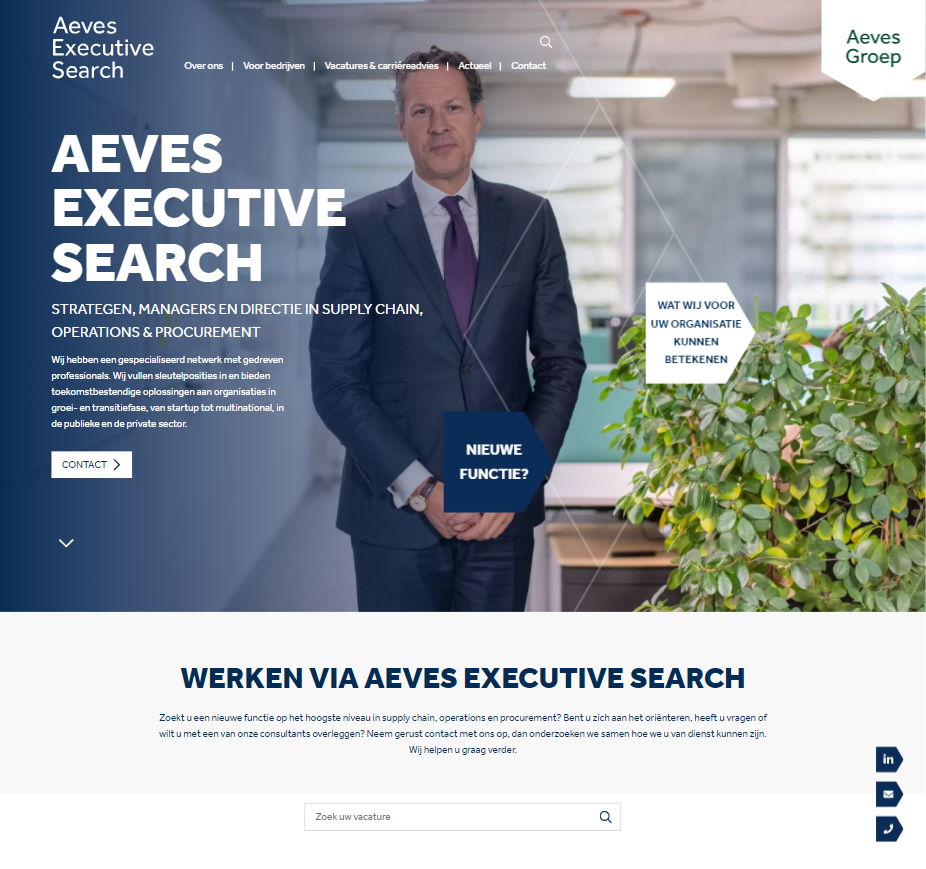 Aeves Executive SearchCorporate Site case Aeves Executive SearchCorporate Site case