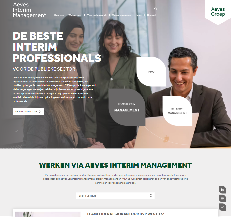 Aeves Interim ManagementCorporate Site case Aeves Interim ManagementCorporate Site case