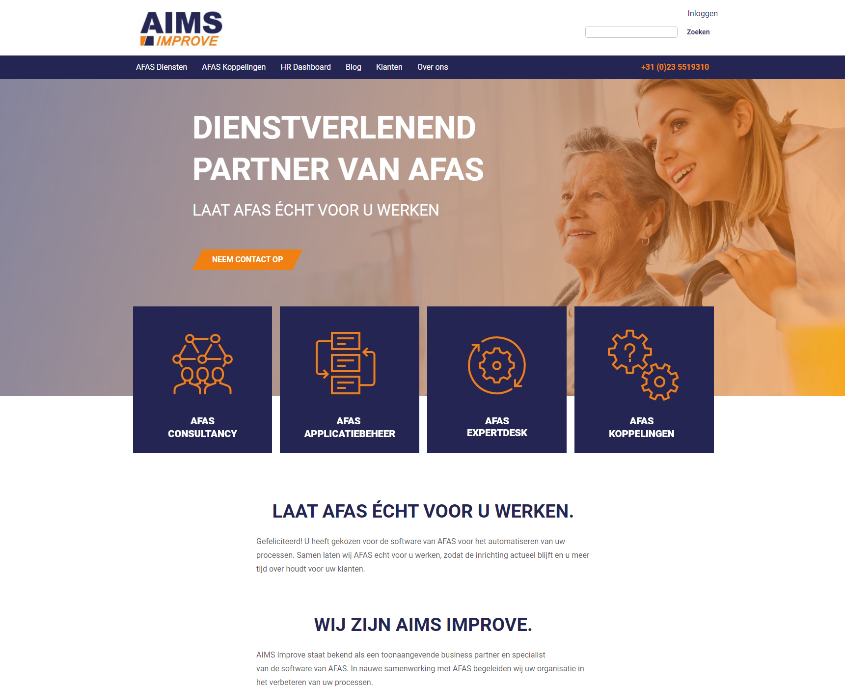 Aims ImproveAFAS OutSite website case Aims ImproveAFAS OutSite website case