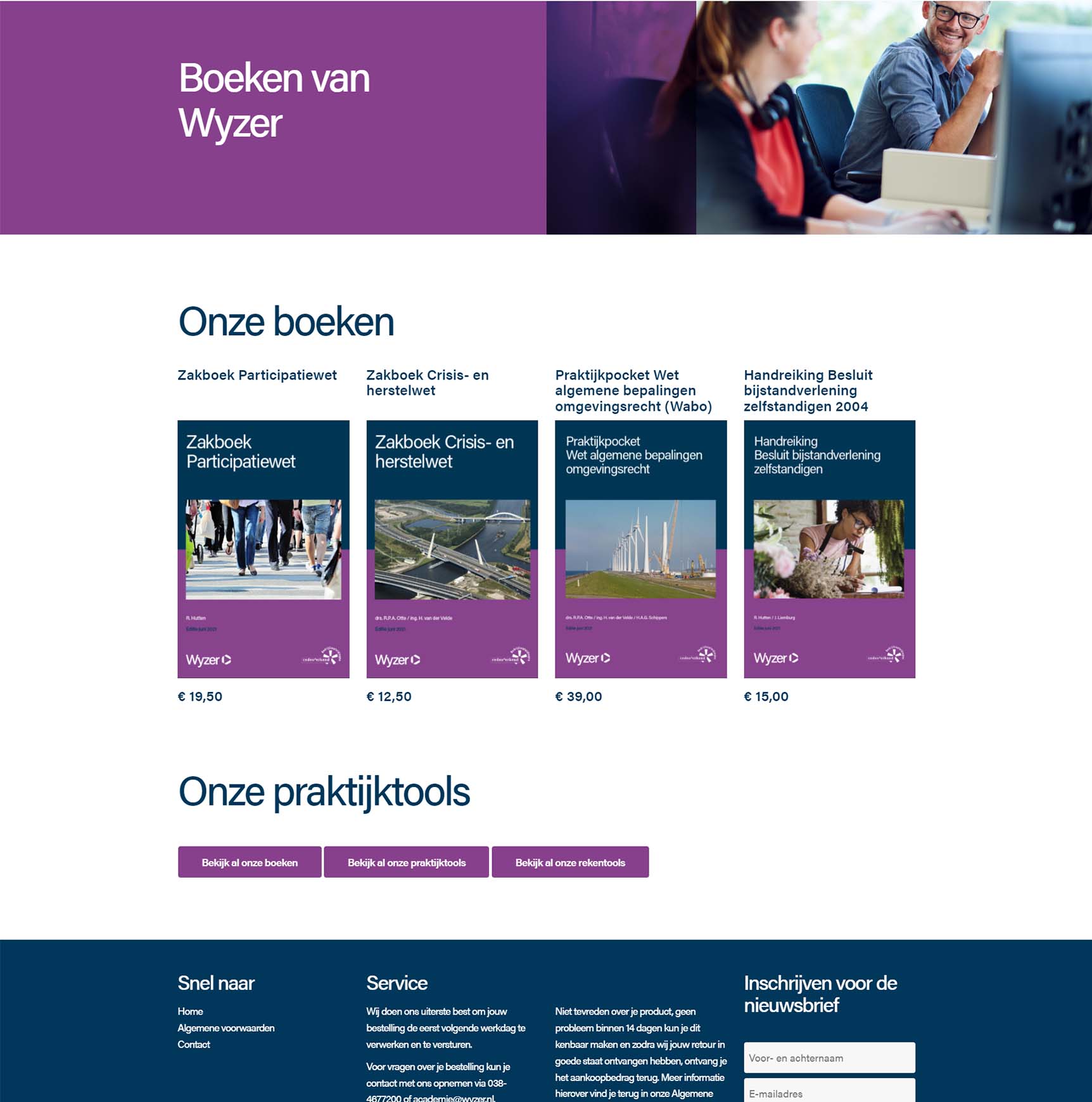 Boeken van WyzerCCV Shop webshop case