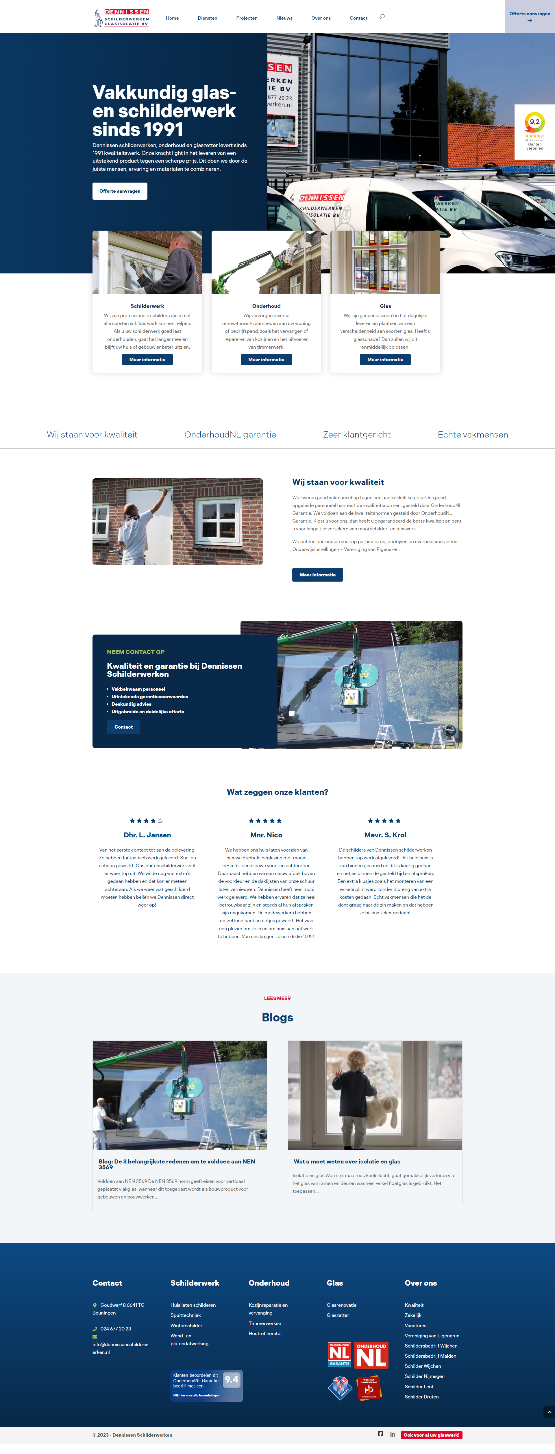Dennissen SchilderwerkenWordpress case Dennissen SchilderwerkenWordpress case