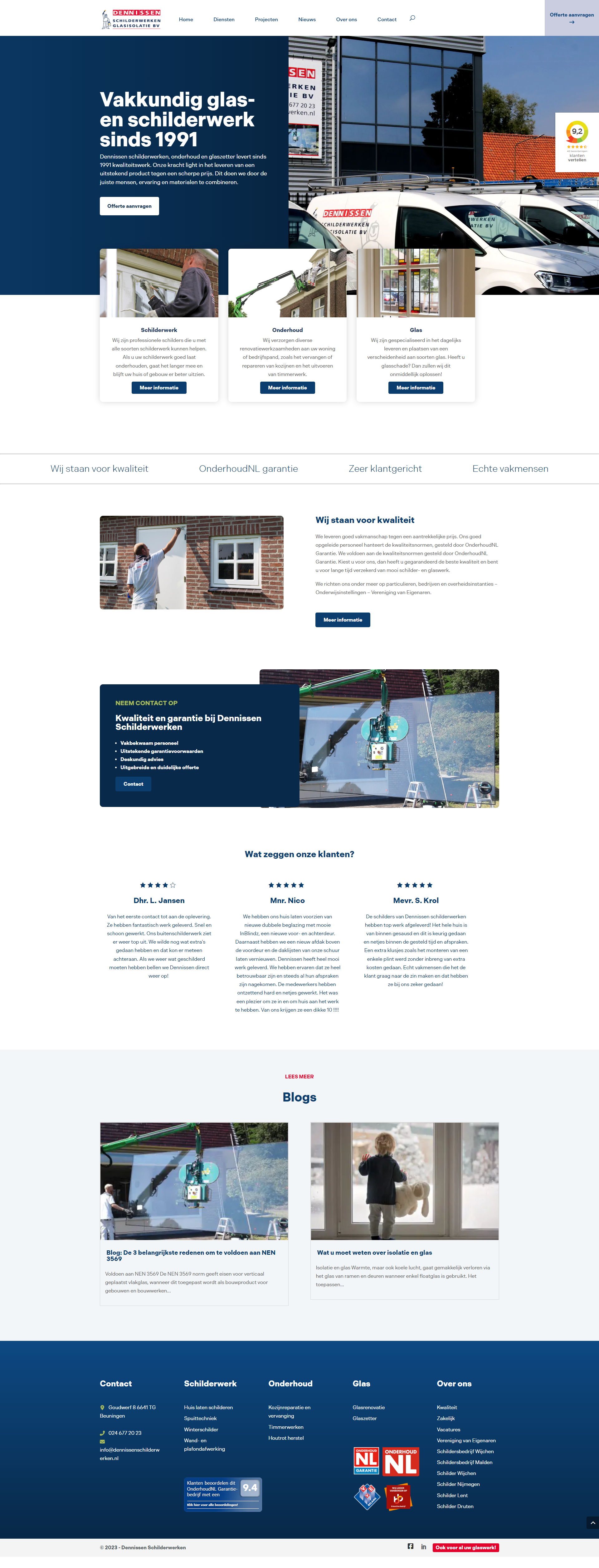 Dennissen SchilderwerkenWordpress case