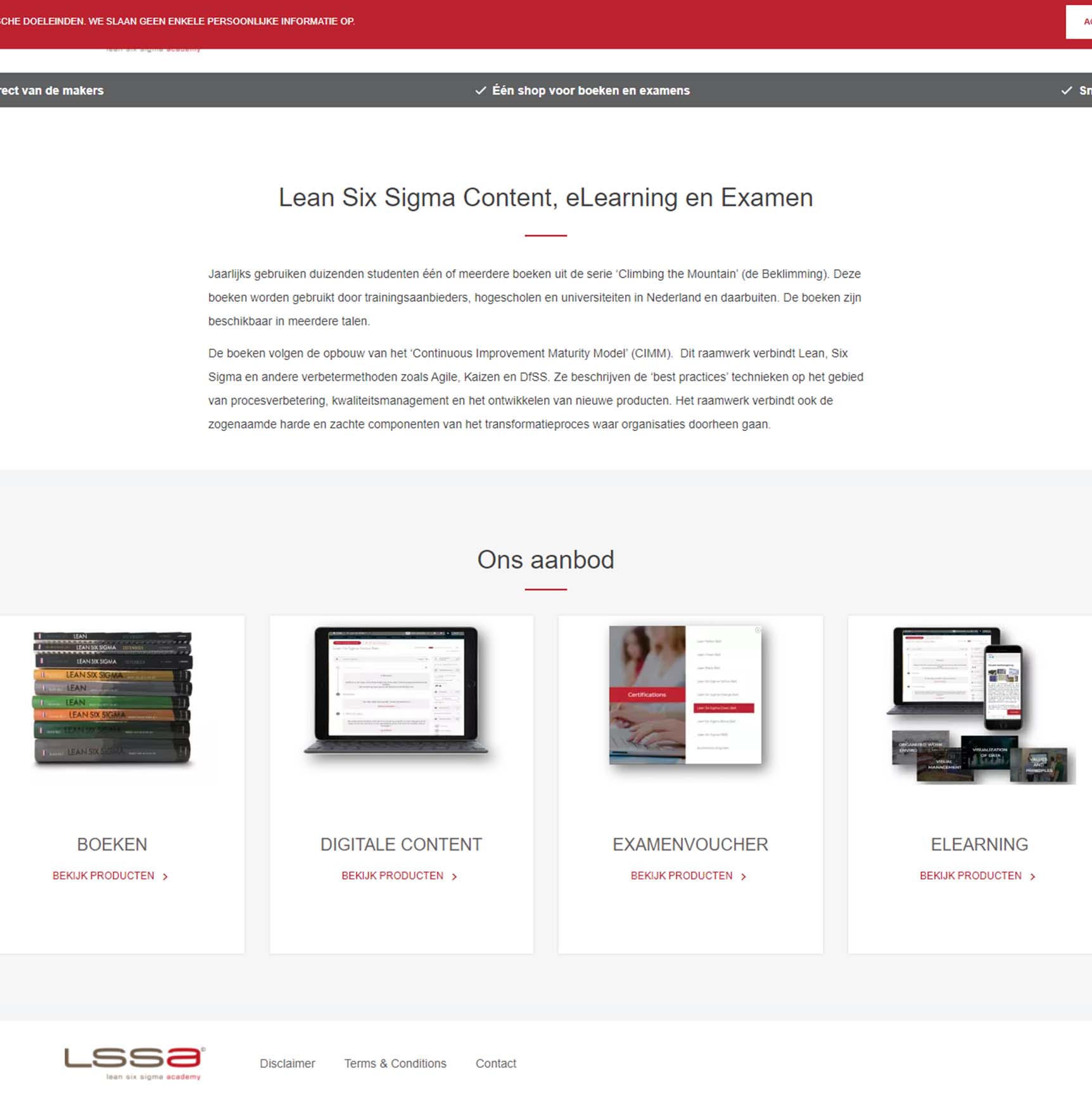 LSSA webshopCCV Shop webshop case