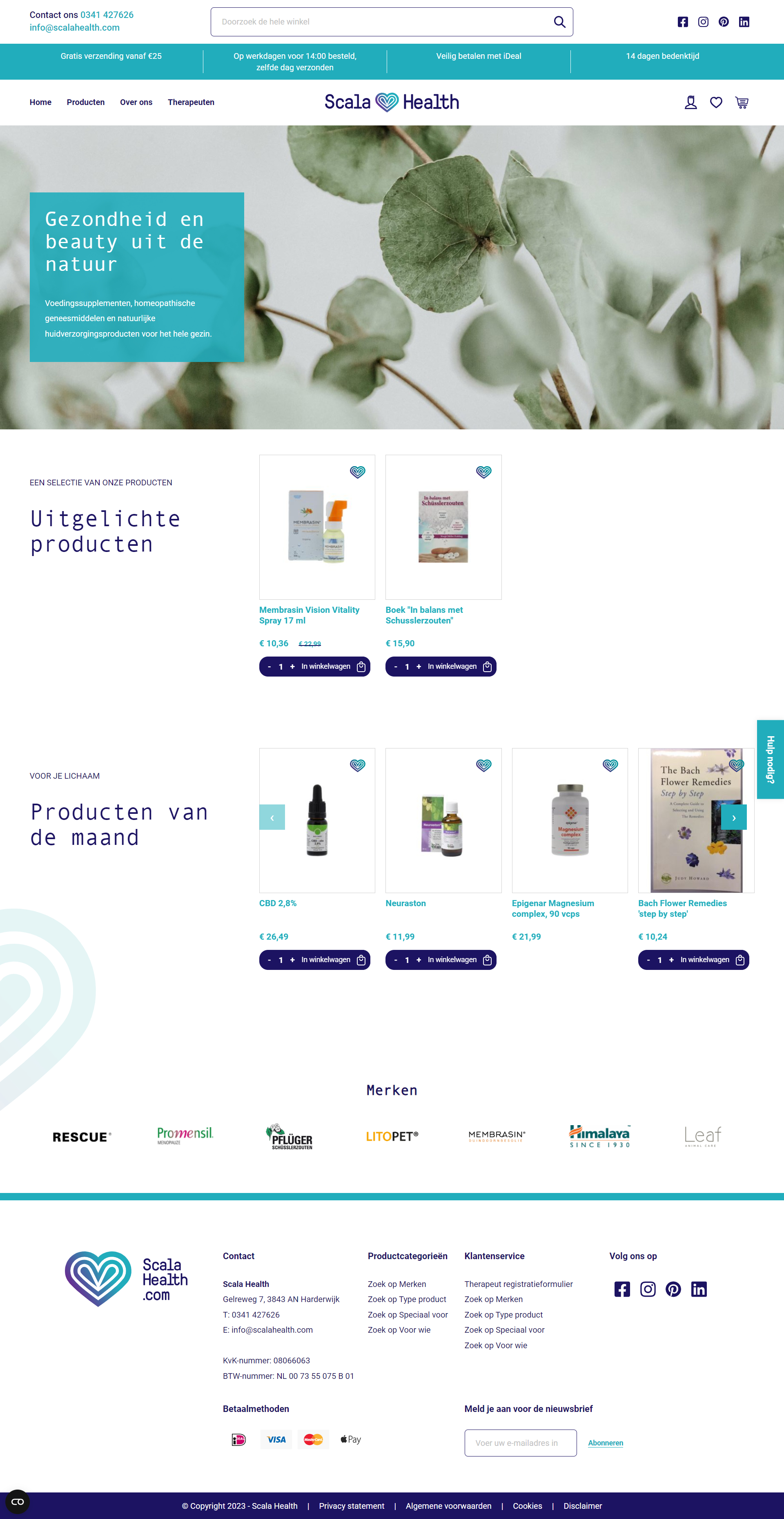 Scala HealthMagento webshop met AFAS koppeling case Scala HealthMagento webshop met AFAS koppeling case