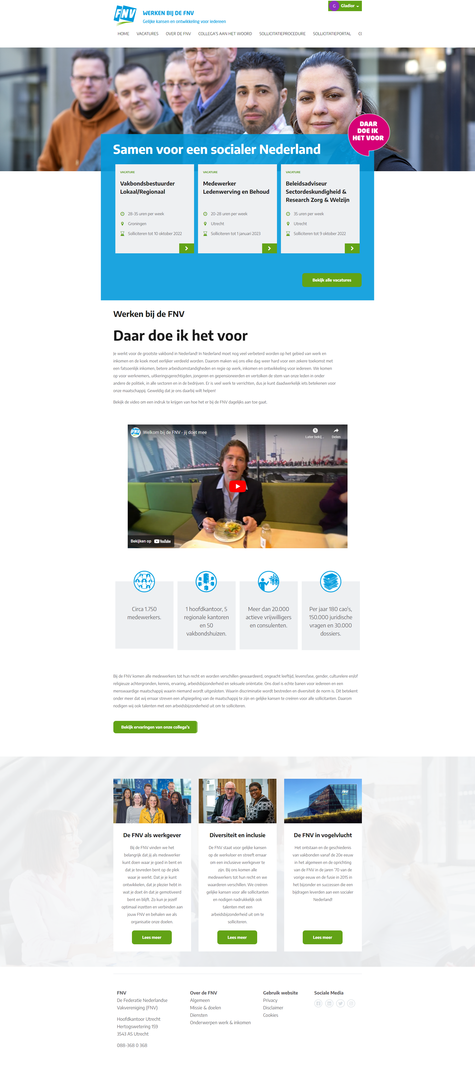 Werken bij FNVAFAS OutSite Werken bij website case Werken bij FNVAFAS OutSite Werken bij website case