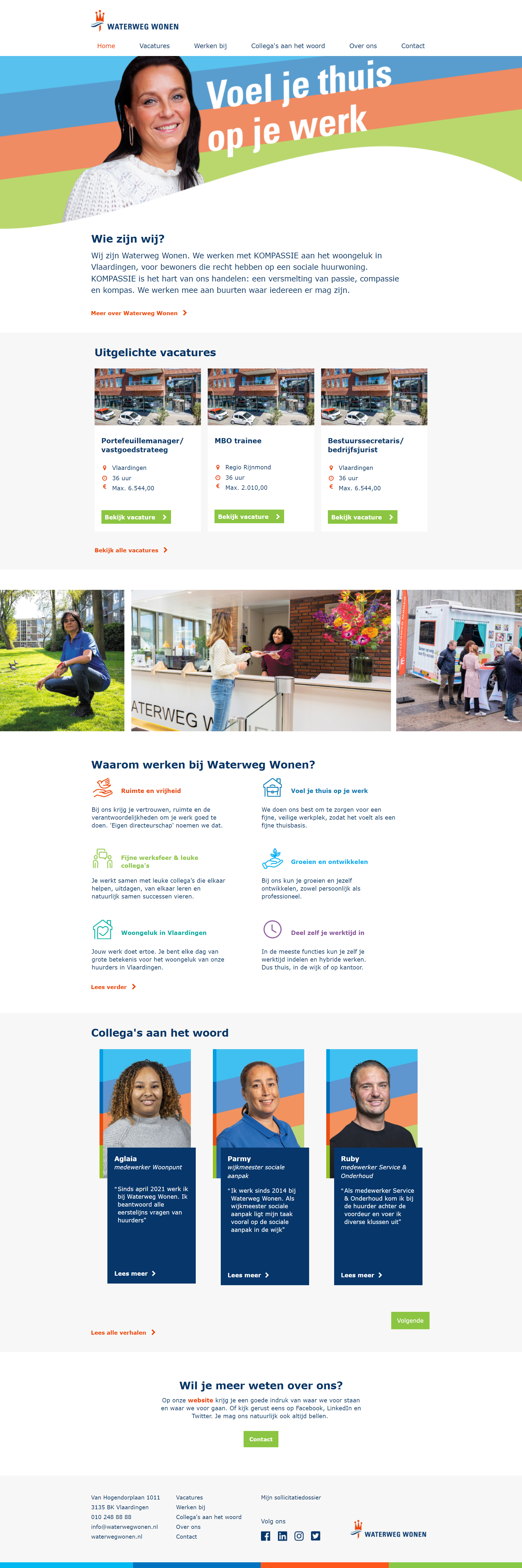 Waterweg WonenAFAS OutSite Werkenbij website case Waterweg WonenAFAS OutSite Werkenbij website case