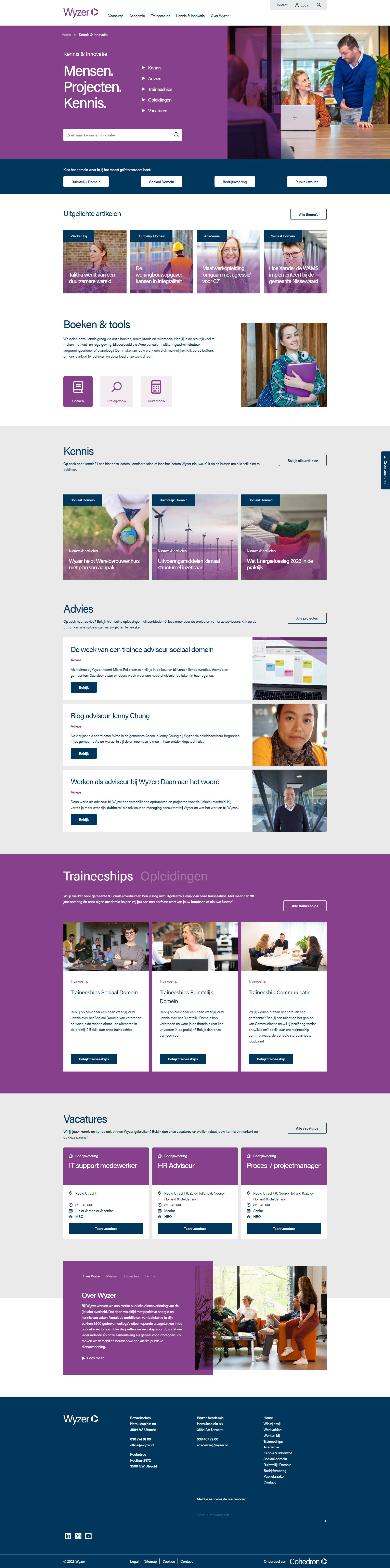 WyzerKennis- en innovatieplatform, gekoppeld aan AFAS case WyzerKennis- en innovatieplatform, gekoppeld aan AFAS case