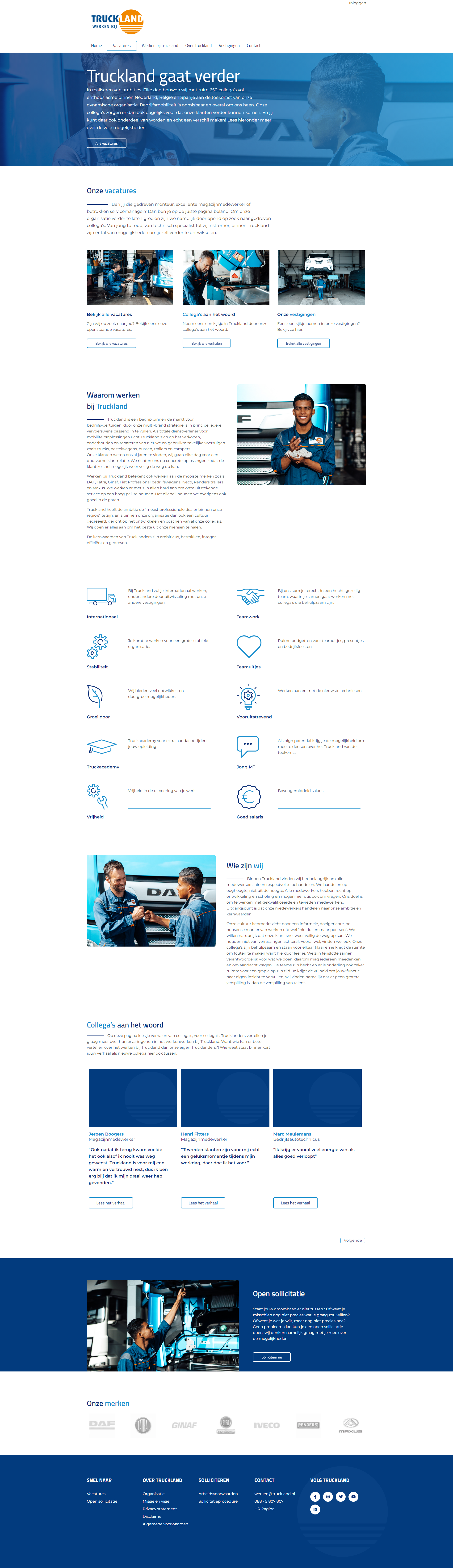 TrucklandAFAS OutSite Werken bij website case TrucklandAFAS OutSite Werken bij website case